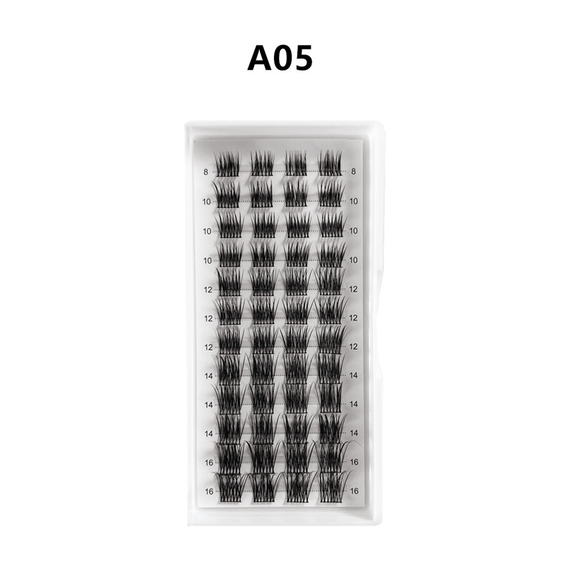 DIY Cluster Eyelash Extension Individual Lashes Mix Length Soft Natural False Eyelashes Crisscross Cruelty Free Eyelash Makeup