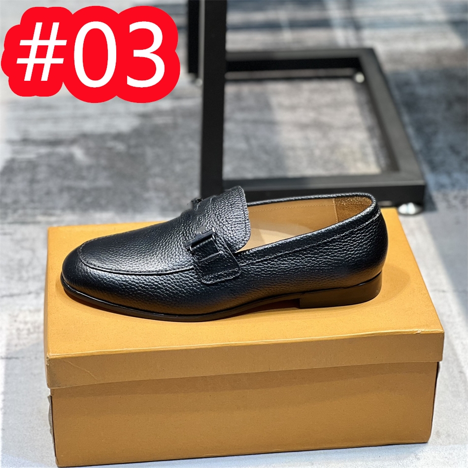 21 Model Genuine Leather Men Casual Shoes Luxury Brand Summer Mens Designer Loafers Moccasins Man Breathable Slip on Driving Shoes Plus Size 38-45