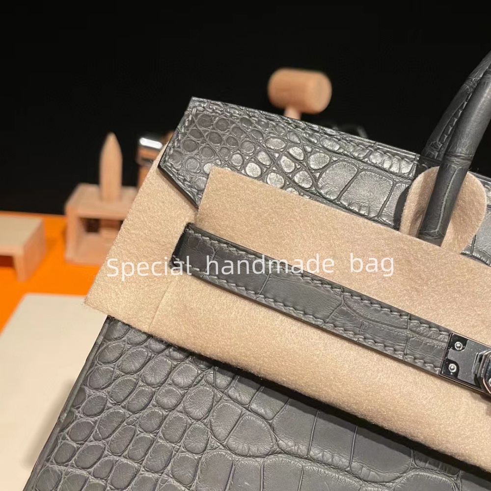 10S Classic Umhängetasche Designer Einkaufstasche Klappe Sack Noble Ni Crocodile Leder All handgefertigt Original All Steel Hardwarehandbag