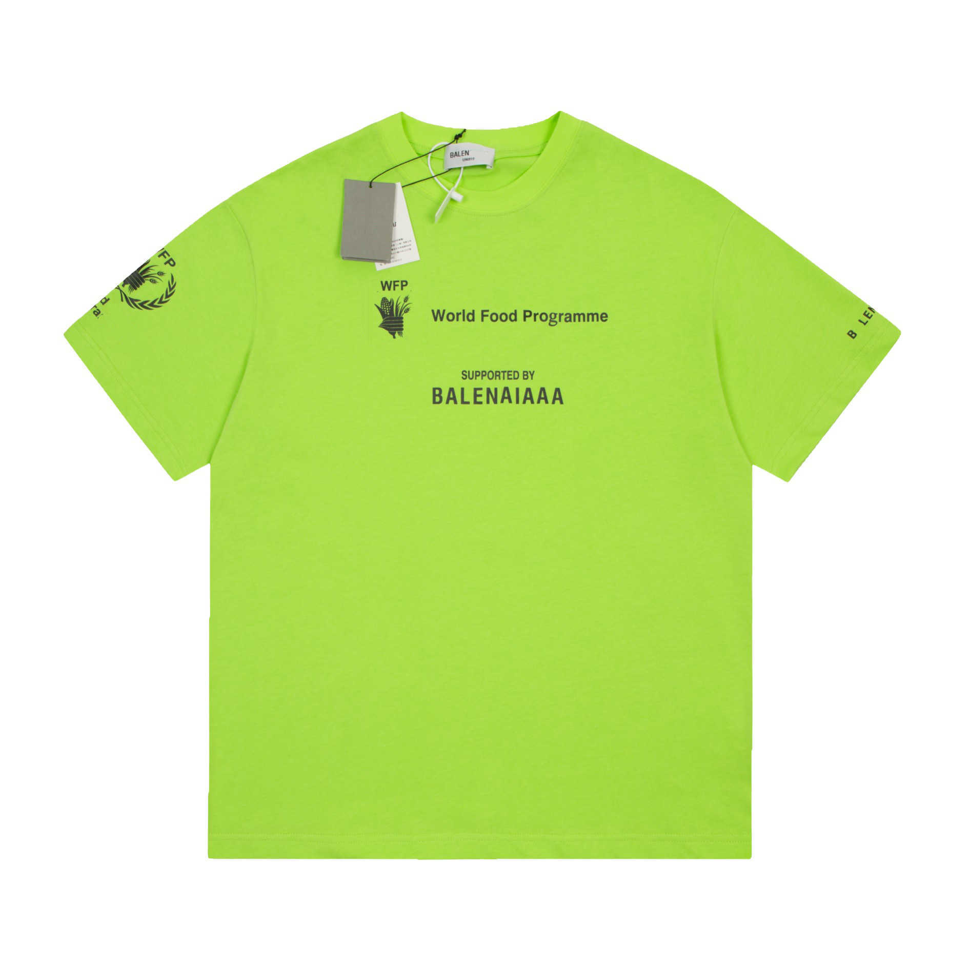 Designer T Shirt Shirt High Edition Classic World Food Program Charity Sleeve T-Shirt Top