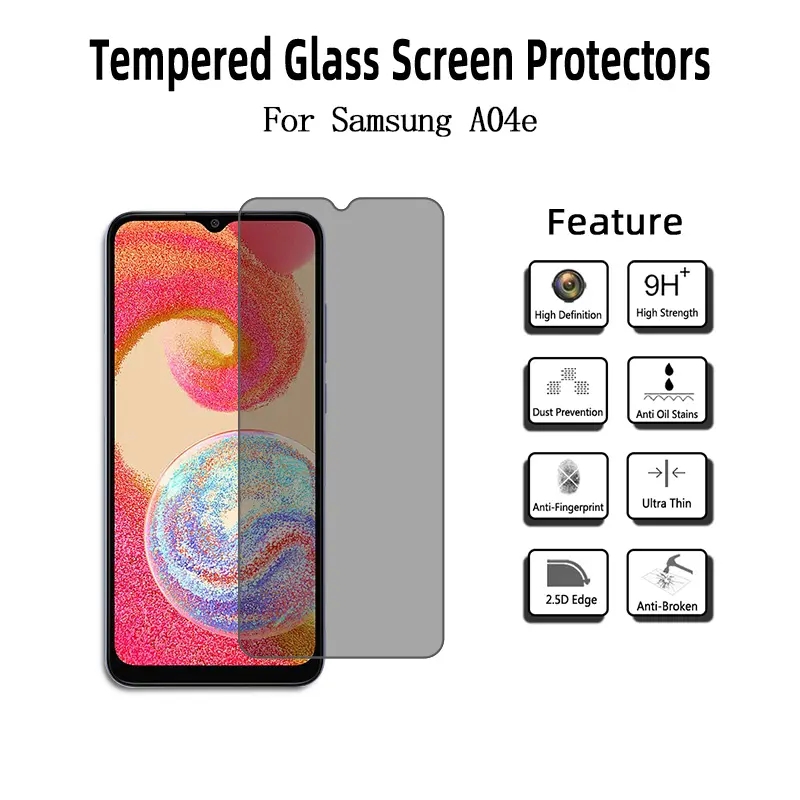 Protecteur d'écran anti-espion en verre trempé de confidentialité pour Samsung M62 M54 M53 M52 M51 Verre anti-espion pour Samsung M42 M40 M33 M32 M31 avec emballage de boîte de vente au détail