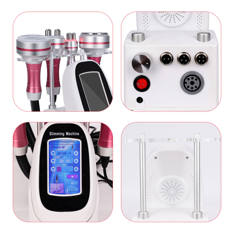 4 In 1 40K Cavitation RF Ultrasonic Vacuum Fat Reducer Cellulite Removal Radio Frequency Massager Body Shaping Sculpting Skin Tightening Lift Facial Slimming Tool