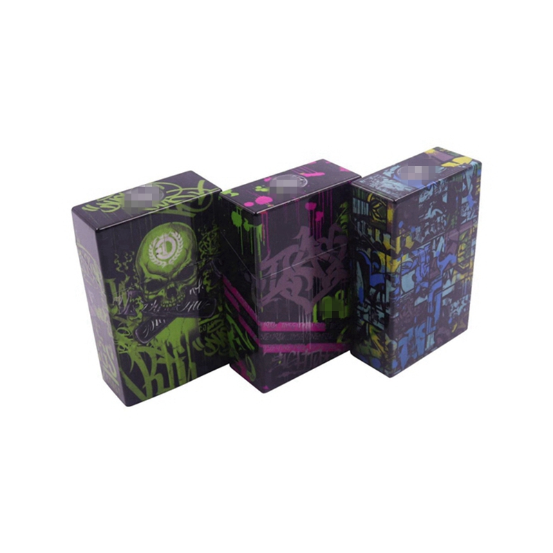 Coloré Plus de modèles Étui à cigarettes en plastique Herbe sèche Tabac Spice Miller Boîte de rangement Portable Lock Flip Stash Cases Design innovant Porte-cigarette Conteneur