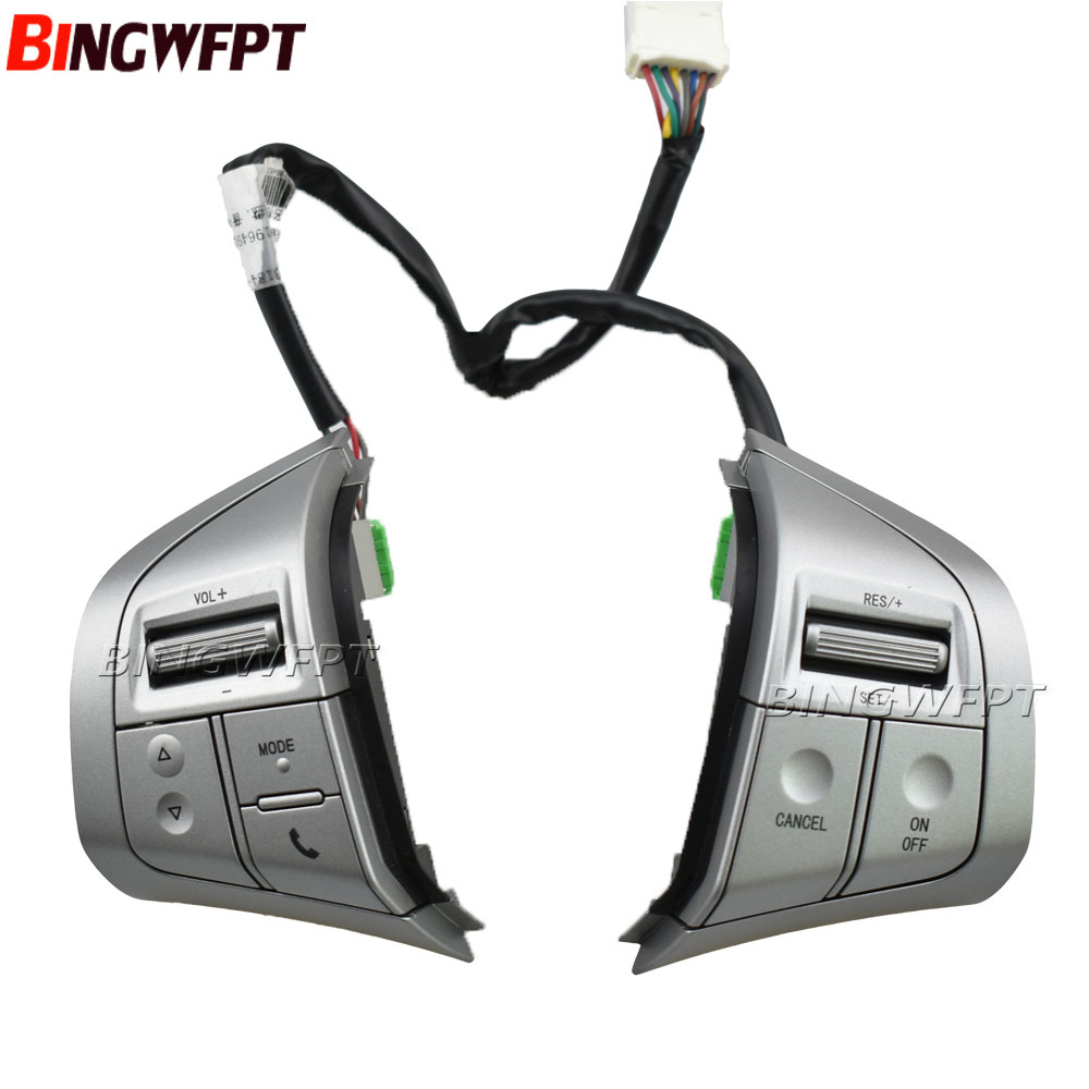 Commutateur de volant de voiture 2 couleurs pour Isuzu d-max 2015-2018 MU-X bouton de Volume Audio de régulateur de vitesse pour accessoires Chevrolet Dmax 2019