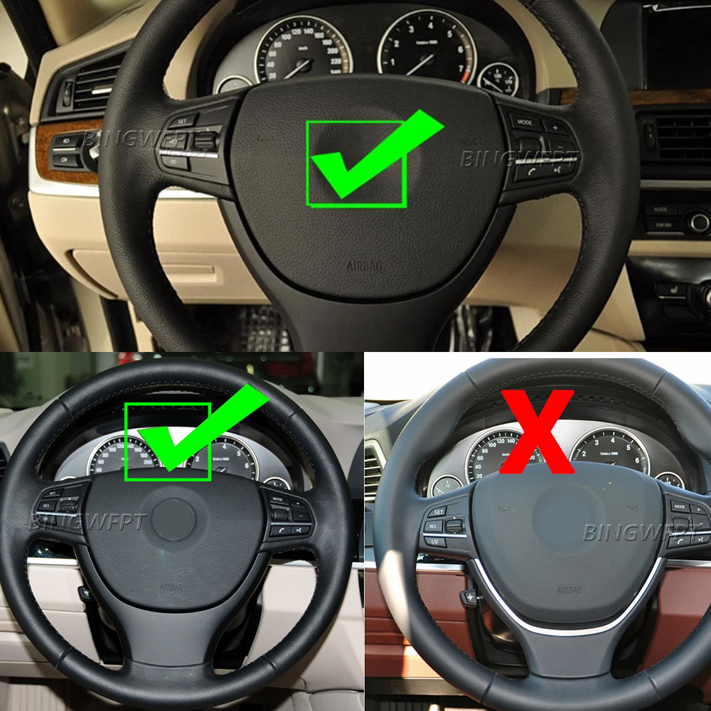 Multi-function Steering Car Left Right Steering Wheel Control Knob Button Cover Replacement For BMW 5 Series 2010 2011-2017 9229479 / 9229480