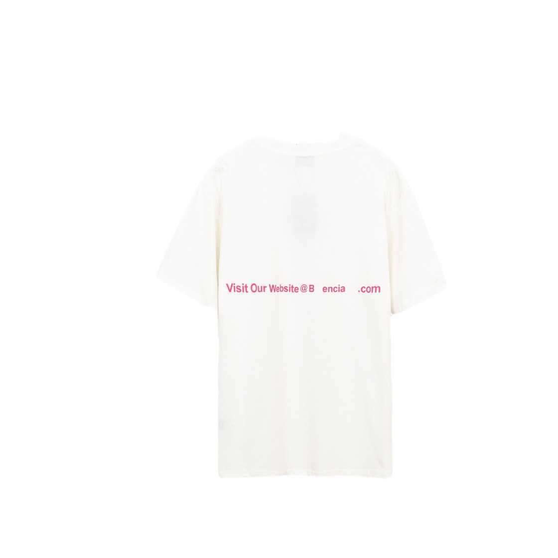 デザイナーの女性服20％オフ23SS夏の家族蛍光プリントOSルースユニセックススリーブTシャツ