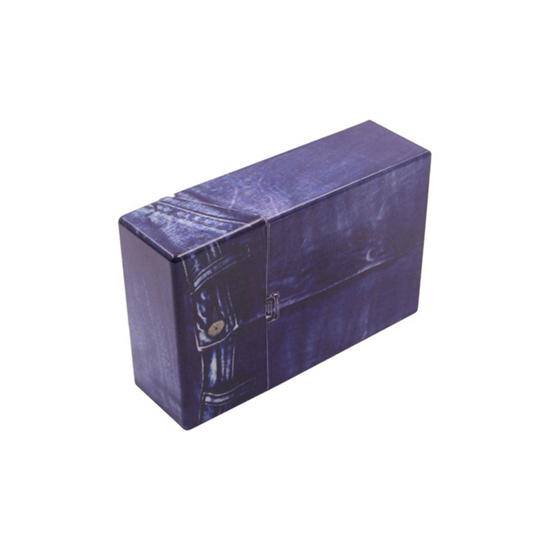 Patrón de jeans coloridos Estuche de plástico para cigarrillos Hierba seca Tabaco Especias Miller Caja de almacenamiento Cerradura portátil Estuches con tapa Diseño innovador Contenedor para fumar