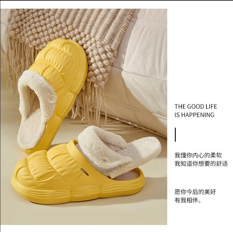 Detachable cotton tow wholesale Cotton slippers casual plus fleece thickened thermal indoor non-slip slippers House slippers Winter wholesale