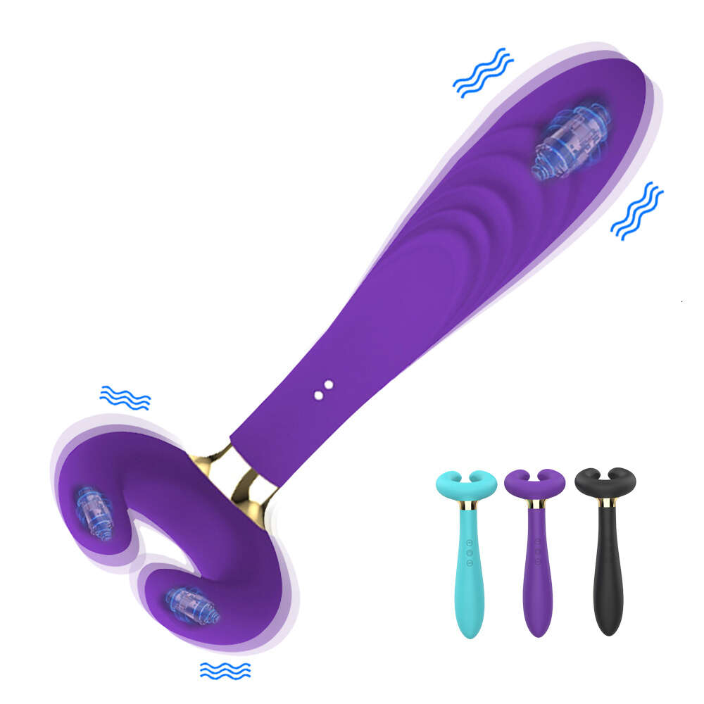 Sex Toy Massager Double Penetration 3 Motors Dildo Vibrator Toys for Women Men Adult Couples Nipple Clitoris Vagina Penis Stimulator Massager
