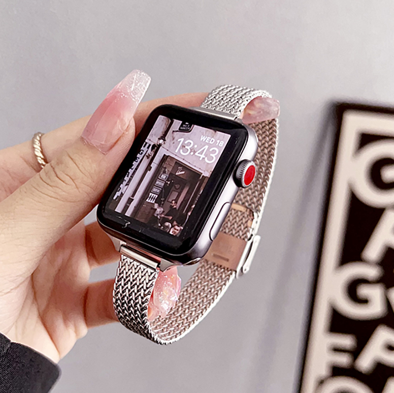 Pulseira de relógio inteligente de designer de moda para Apple Watch Band Ultra 38mm 42mm 44mm 49mm iwatch Band Series 8 9 4 5 6 7 Homens Mulheres Pulseira de metal
