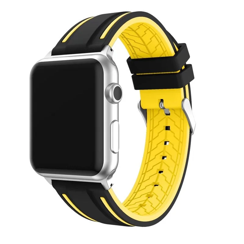 Sport Siliconen Armband Voor Apple Horloge Band 45mm 41mm 42/38mm 40/44mm voor iWatch Series9 8 7 6 SE 5 4 3 2 1 Mannen Vrouwen ultra2 Band