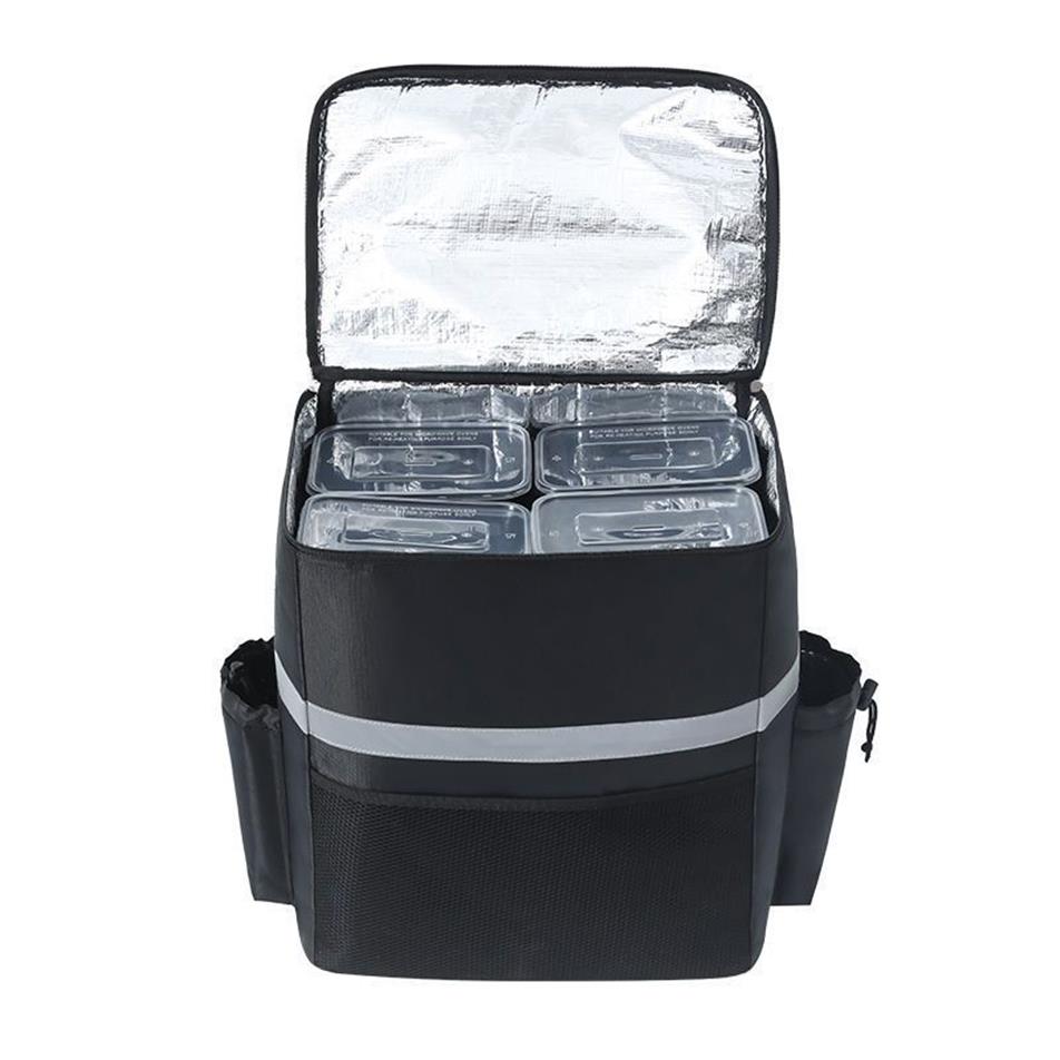 35L Large Thermal Food Bag Cooler Bag Refrigerator Box Fresh Keeping Food Delivery Backpack Insulated Cool Bag 220607246h