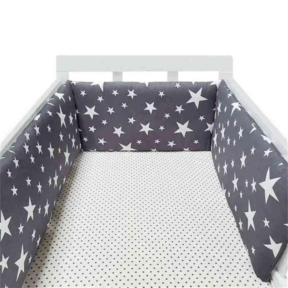 Bébé pépinière étoiles nordiques Design lit de bébé épaissir pare-chocs berceau autour du coussin lit protecteur oreillers nés décor de chambre 210812258Q