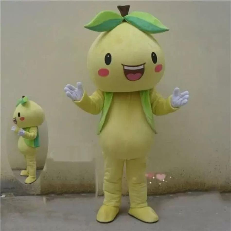 Halloween Pear Mascot Costume Wysokiej jakości kreskówki Pluszowy Anime Postacie Postacie dla dorosłych rozmiar Bożego Narodzenia przyjęcie urodzinowe 265G