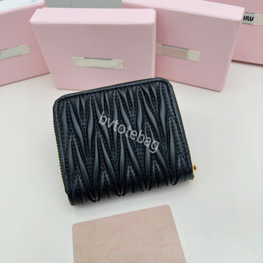 Luxury wallets MM purse with bag chain Designer men's Women Genuine Leather Wallet purse Discount original box card holder ladies cross body 10.5*10*3cm