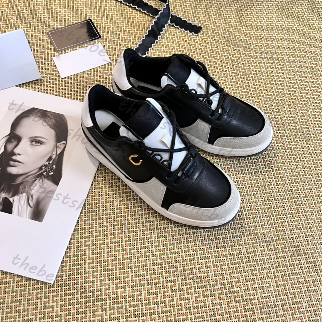 Baskets de créateur chaussures décontractées luxe pour femmes Triple noir et blanc Panda daim Patchwork rétro baskets à plateforme en cuir vieilli