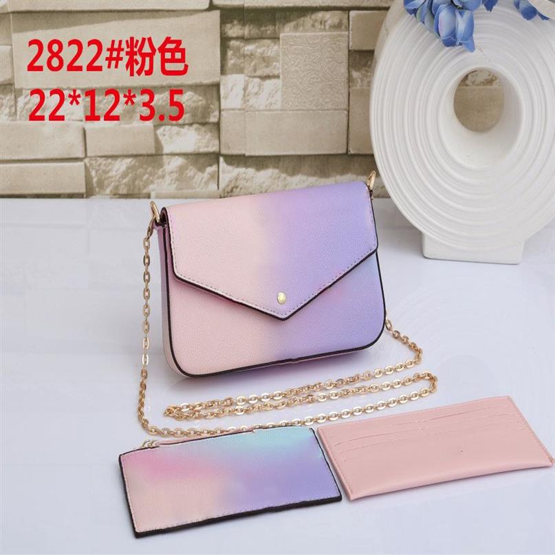 brand designer Women Messenger Leather handbag Shoulder Evening Bag high quality wallet coin purse card holders flower embossed pa200q