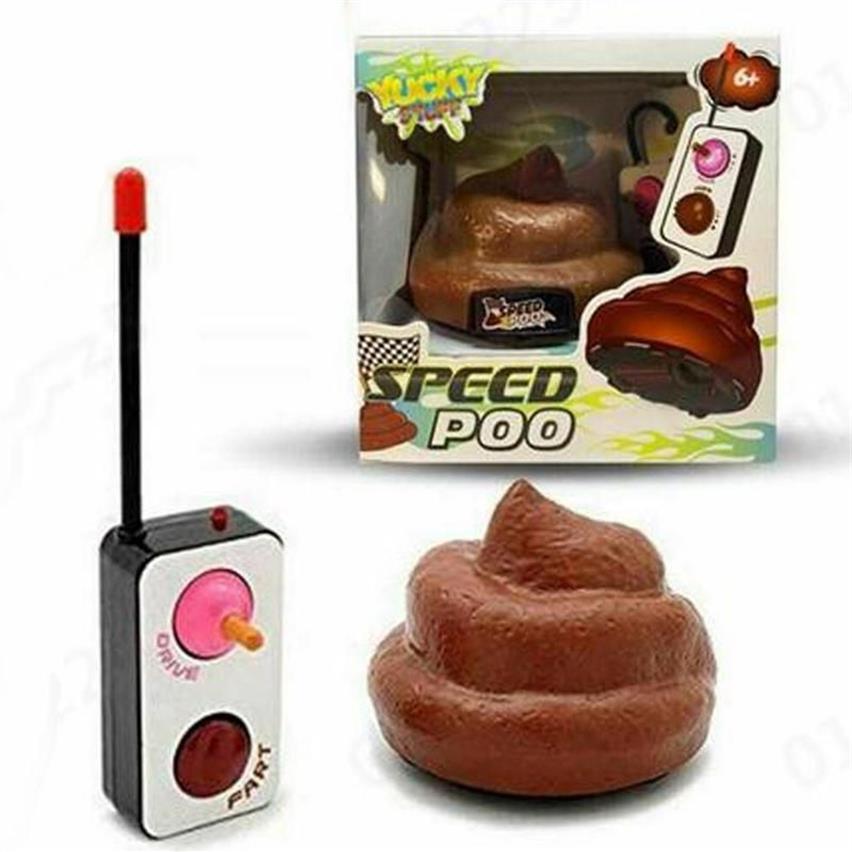 Remote Control Speed Poo Decompression Poop Toy Stool Funny Toy Remote Control Car Trick People Trick Toy Kids Joke Prank Toys 220346A