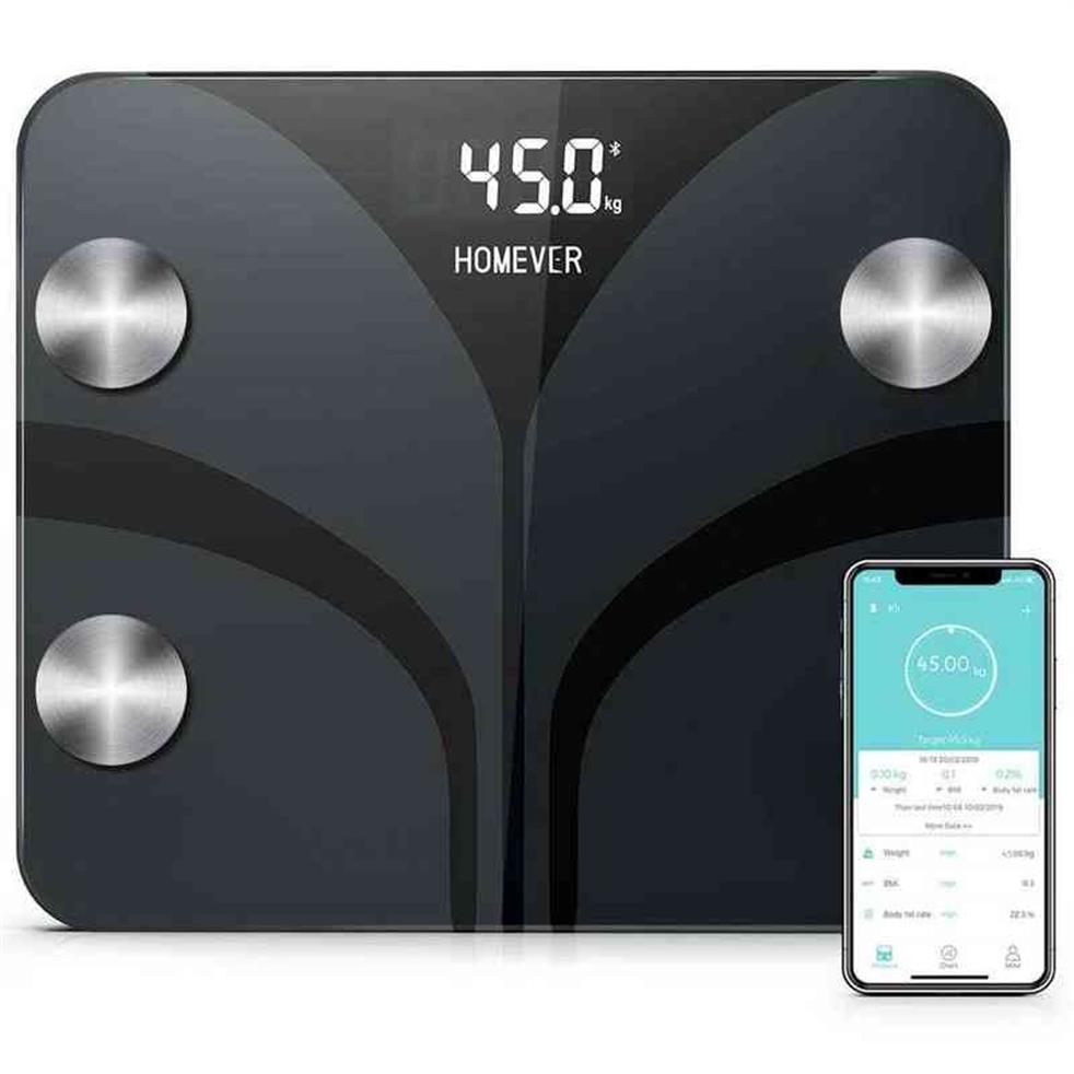 Bluetooth Smart Weight Digital Fat Scale FG220LB-a automatiskt Övervaka vikt Fitness Health Scale Body Fat Scale H1229300T