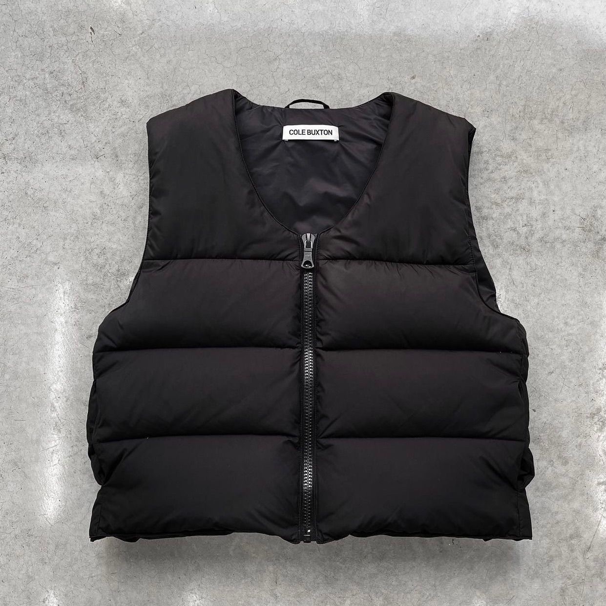 Cole Buxton Winter Vintage Solidny kolor All-In-One swobodna klimat Down Cotton High Street Vest Kurtka dla mężczyzn Kobieta Zwiedź Obiter długi rękaw