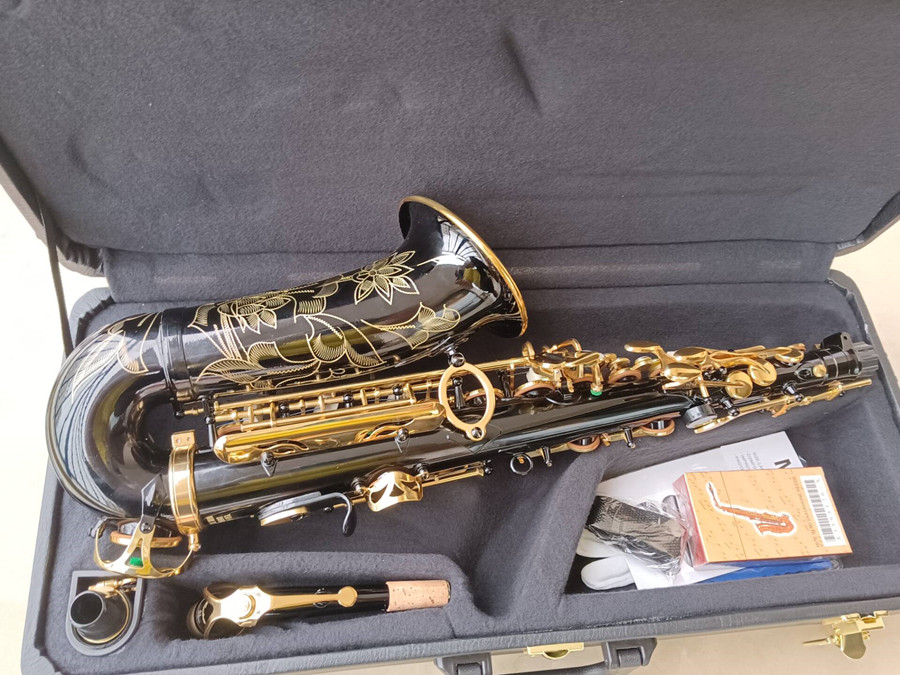 Nieuwe Beste kwaliteit Zwart altsaxofoon YAS-82Z/YAS-875EX Een-op-een model Japan Merk altsax E-Flat muziekinstrument Met case professioneel niveau