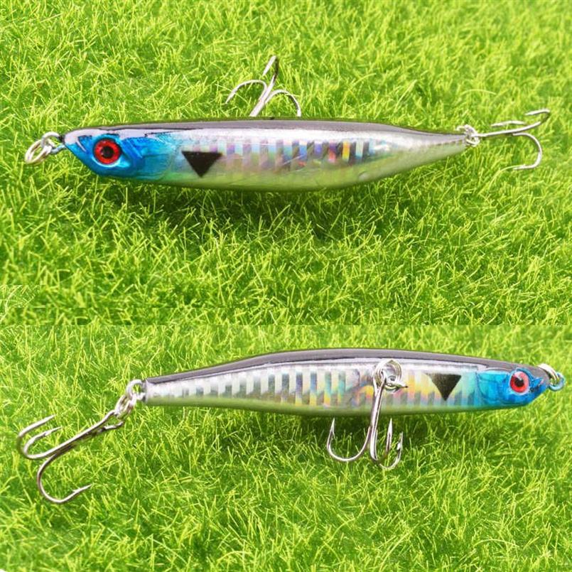 10 sztabki Przynęty pływające przynęty Wobbler 90 mm 8G Topwater Ołówek Łowódcy Wnęta Bending Surface Dying Fish Speak Japan Artificial Har2701