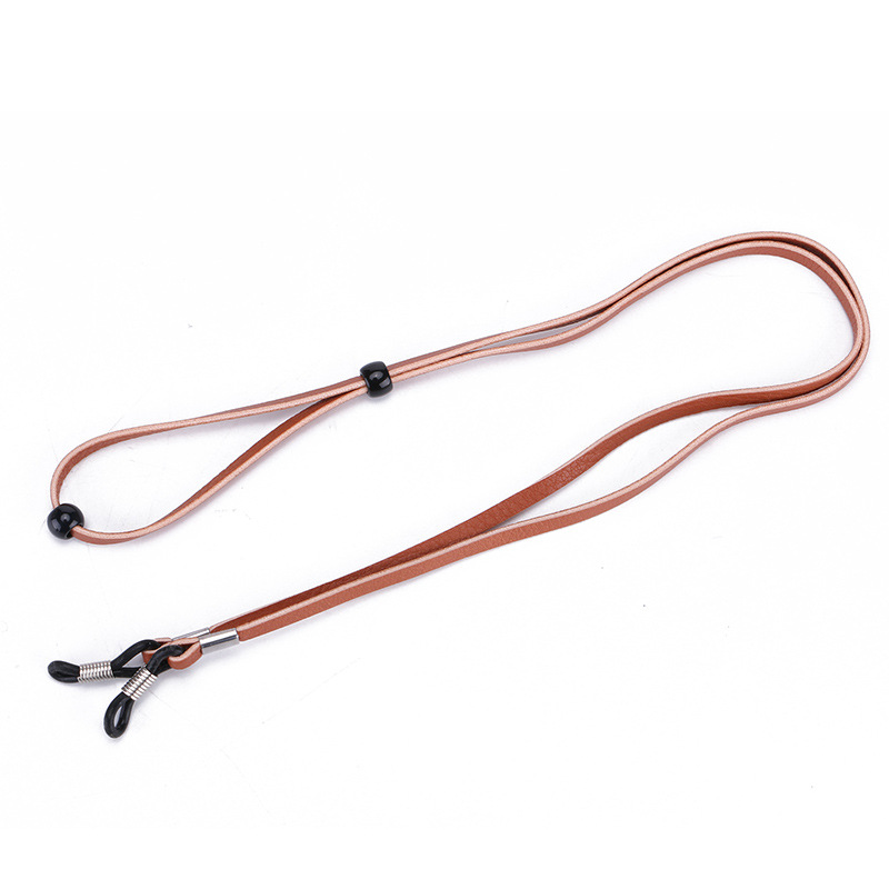 Adjustable PU Leather Eyeglasses Chains Reading Glasses Lanyard Strap Sunglasses Link Chain Holder Wholesale