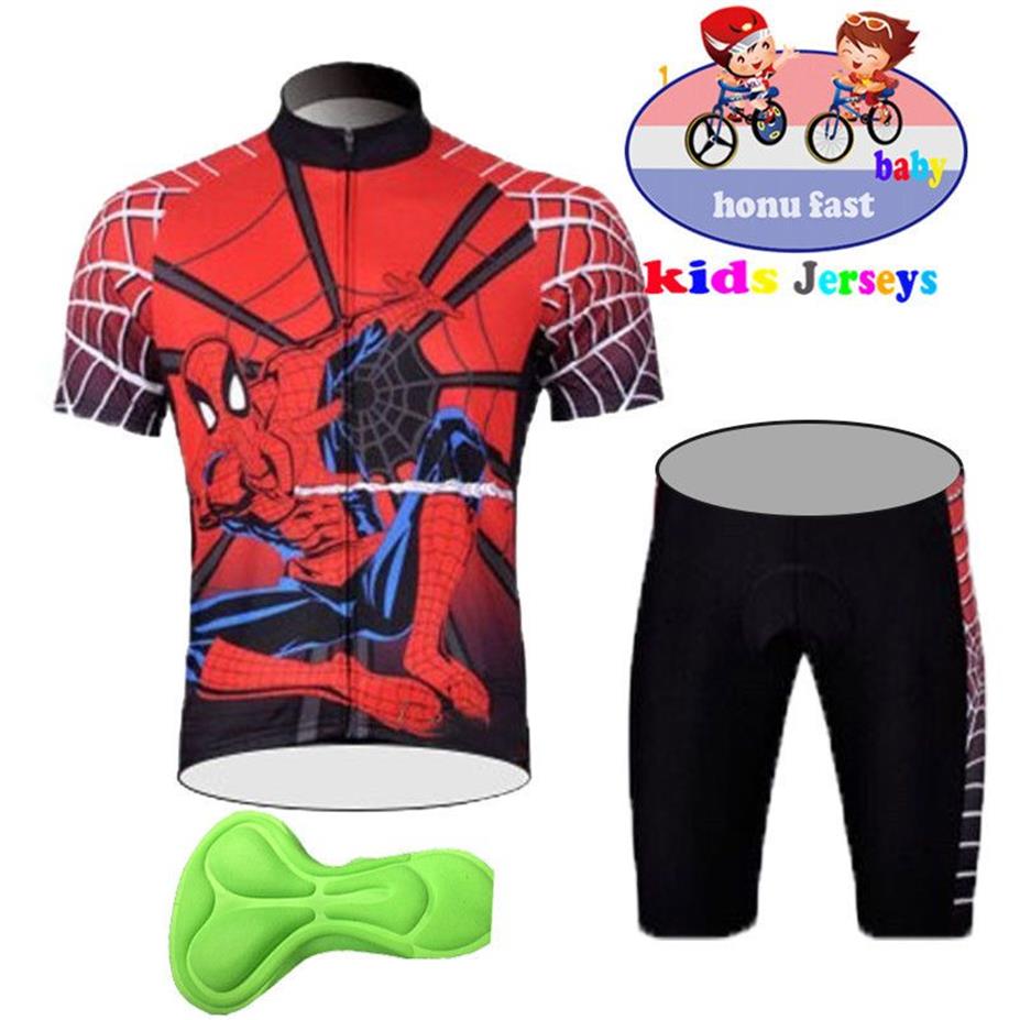 Kids Cycling Jersey Set Boys Short Sleeve Summer Clothing MTB Ropa Ciclismo Child Bicycle Wear Sports Suit 220725342Q