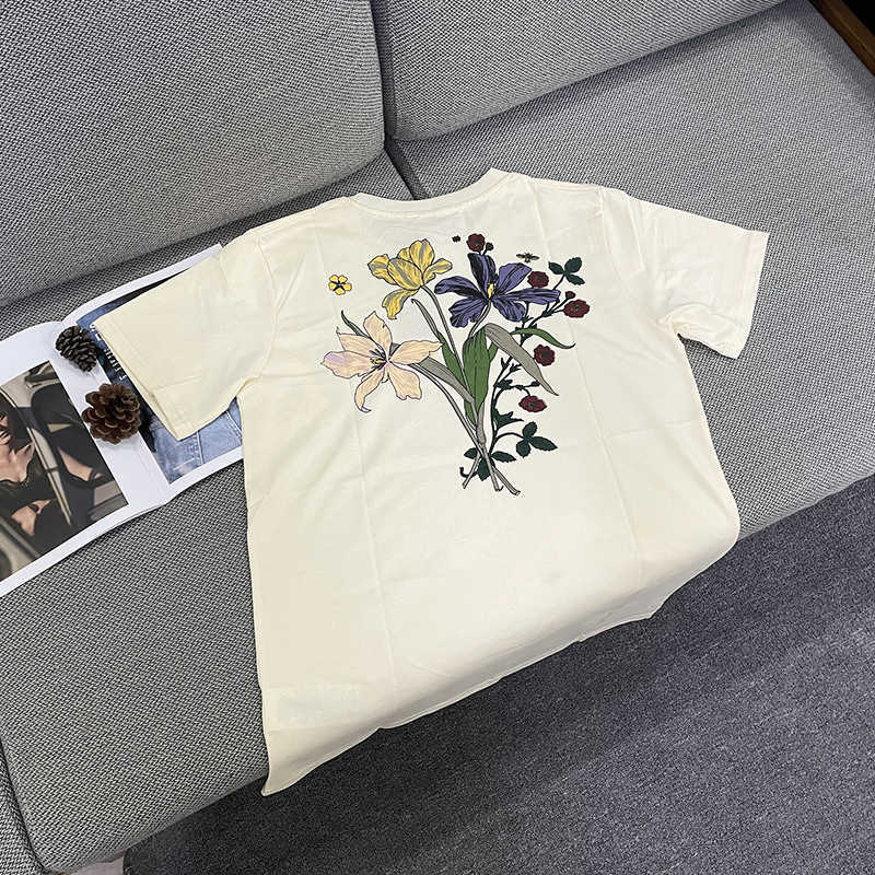 Designer Summer Women T Shirt 23 Summer Back Flower Printed T-Shirt Half Sleeve Dress