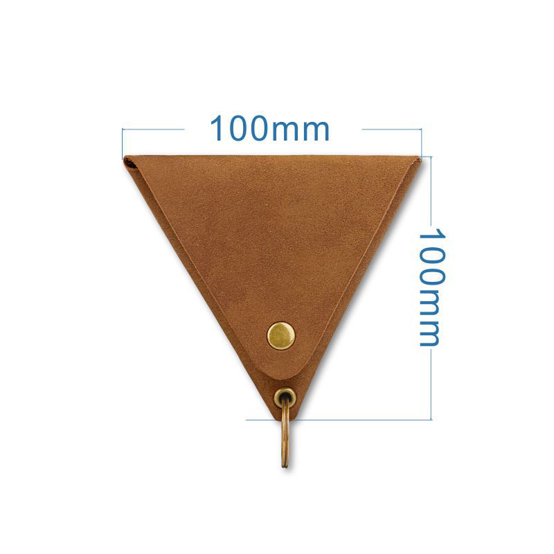 DHL300st -myntpurs Pu Casual Plain Triangle Shaped Waterproof Protable Ear Line Small Size Storage Bag