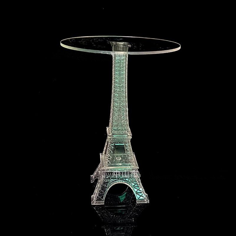 Party Decoration Eiffel Tower Design Flower Rack transparent akrylkakdessertstativ för bröllopsbordets mittstycken