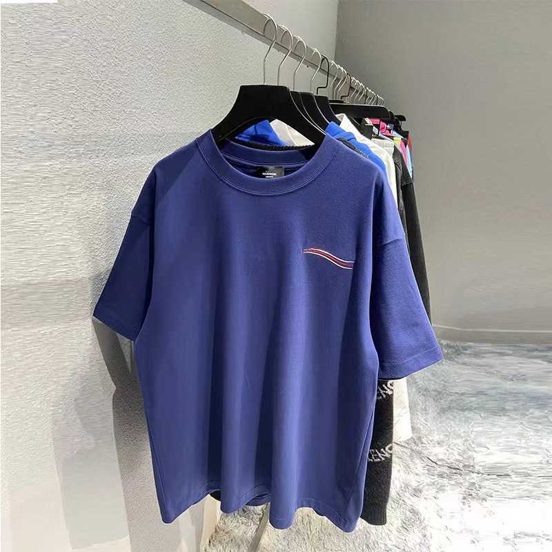 Designer women's clothing 20% off Spring/Summer High Edition Coke Wave Print Sleeve Crew Neck Loose Versatile Casual Unisex T-Shirt