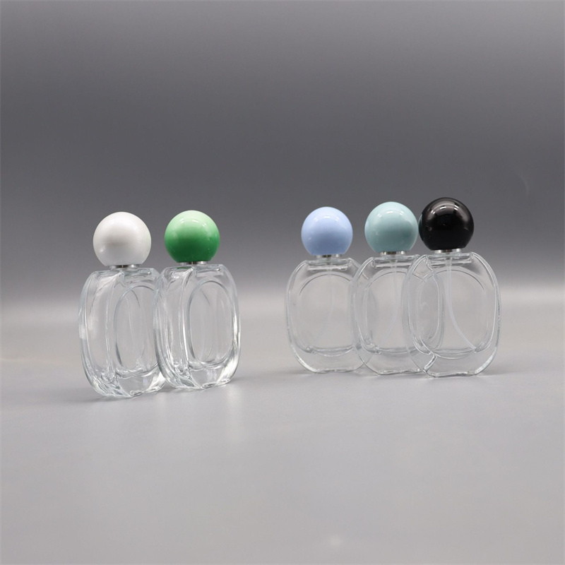 30ML oval glass perfume bottle luxury empty portable perfume refill perfume bottle cosmetic spray bottles