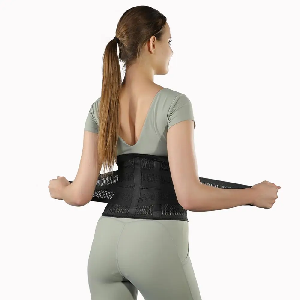 アダルトアウトドアフィットネスベルト腰椎サポーター調整可能な圧縮汗吸収男性女性ウエストトレーナーベルトウエストサポート腹部のサポート