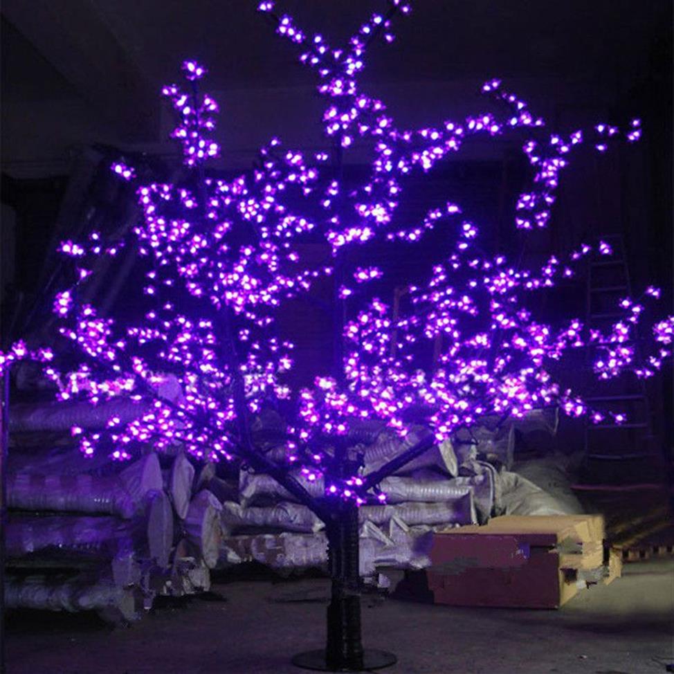 LED extérieure artificielle fleur de cerisier arbre lumière lampe d'arbre de Noël LED 6ft 1 8M hauteur 110VAC 220VAC imperméable à la pluie Drop263P