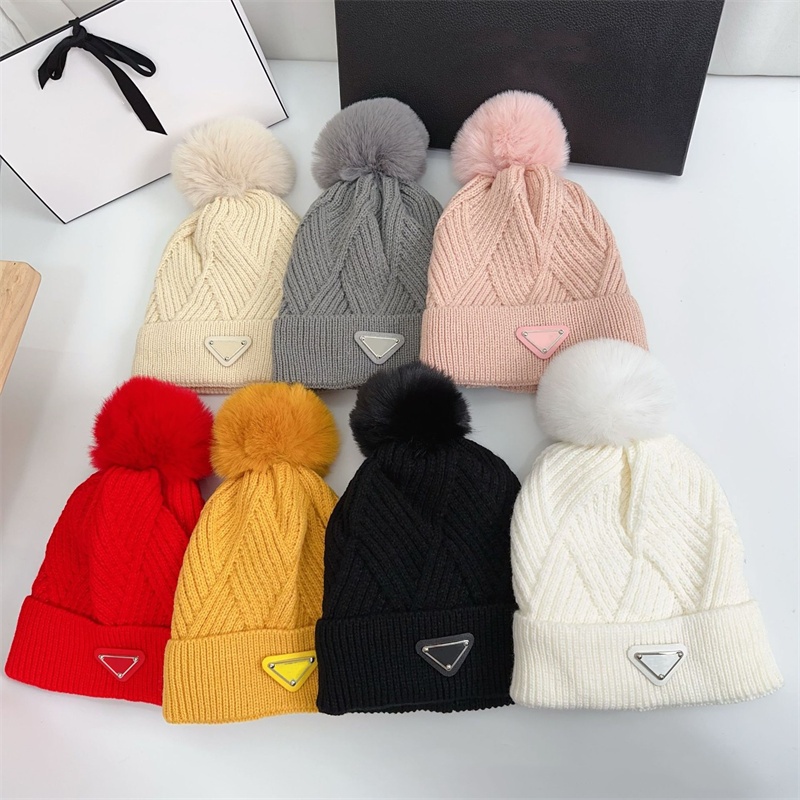 Cappelli lavorati a maglia di alta qualità di lusso firmati Beanie Cappelli lavorati a maglia di moda Cappello invernale da donna Moda versatile Cappelli casual senza tesa Cappelli di cashmere caldi