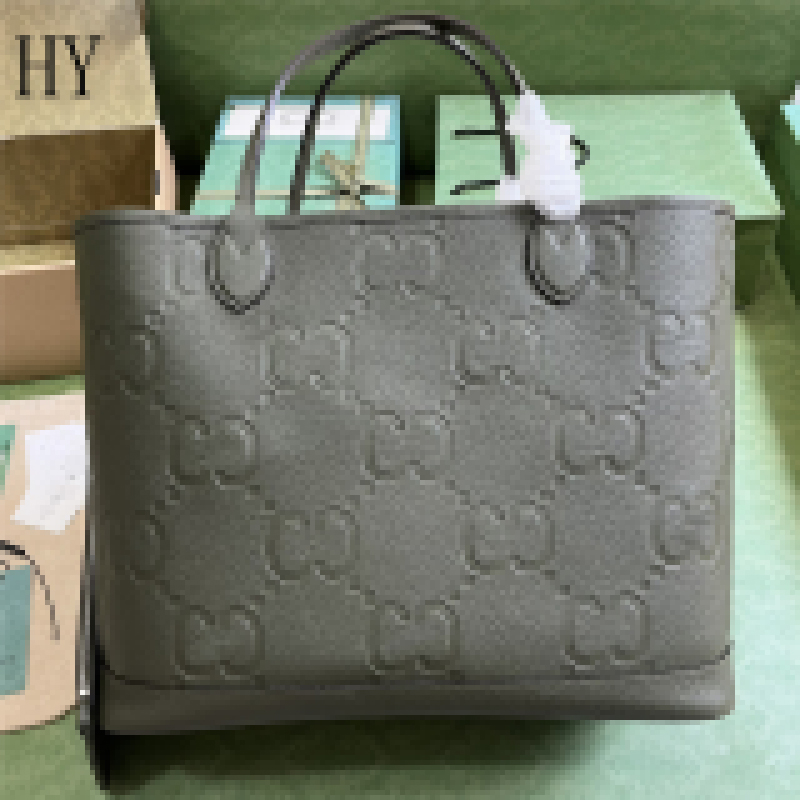 Designer Luxury 726755 Taupe Leather JUMBO G LARGE TOTE BAG Handbag Shoulder bag 7A Best Quality