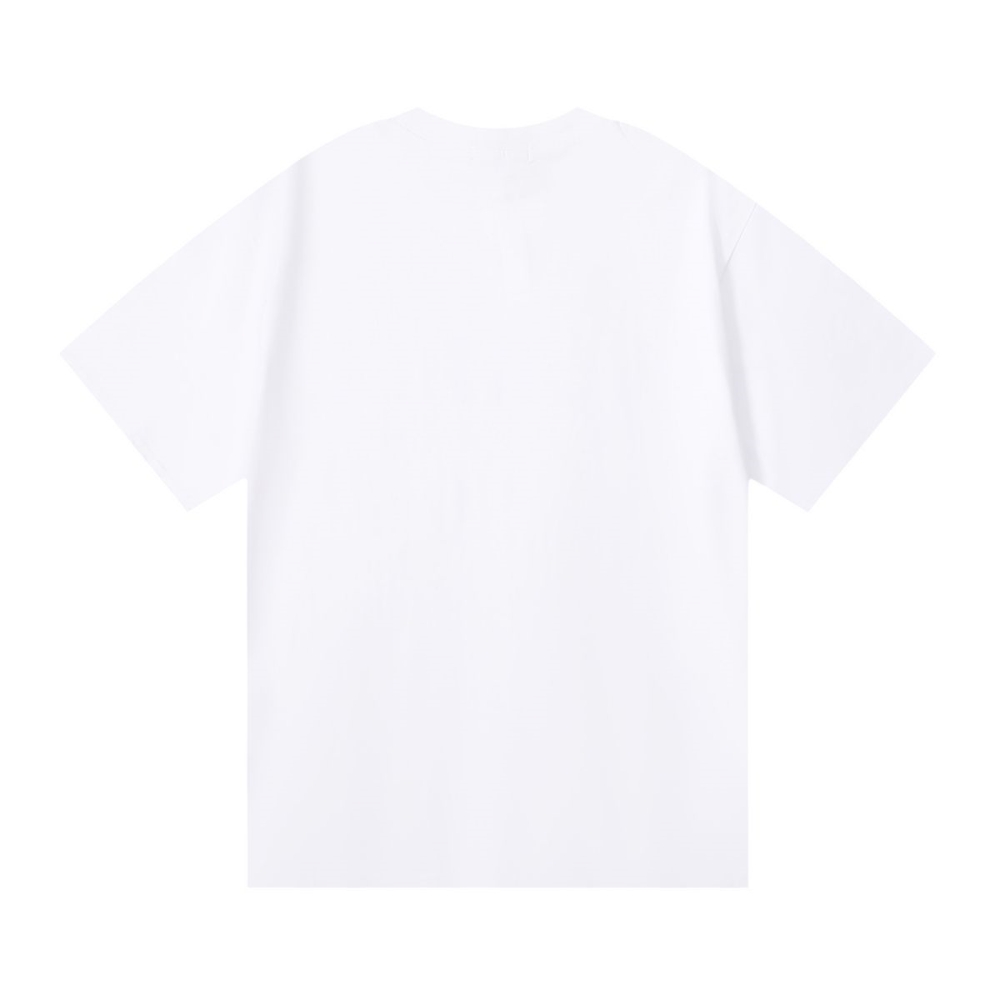 T-shirt da uomo lettere semplice maglietta di design tinta unita stampata girocollo T-shirt hip hop uomo e donna maniche corte casual allentate