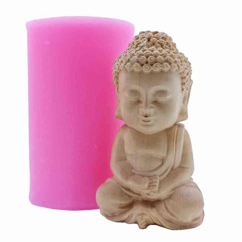 Tathagata Buddha Candle Molds Handgjorda vax Silikonform Dekorerad aromaterapi Gipsharts Hantverk Mögel H1222259M