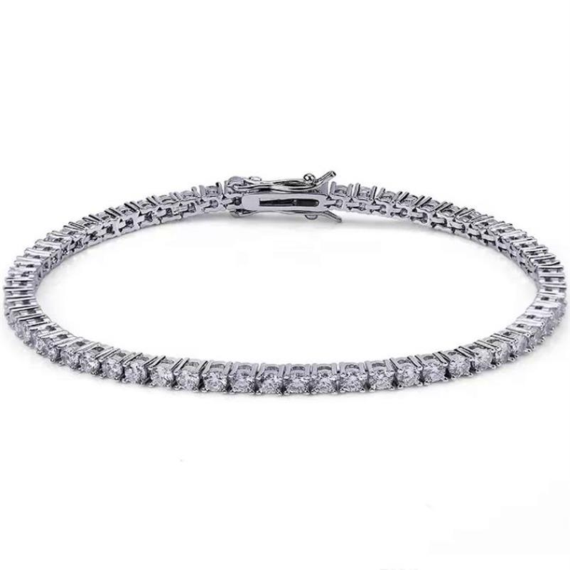 Tennis Bracelets man cz diamond Fashion bracelet jewelry Designer 7 8 inch AAA Cubic Zirconia Valentines Day girlfriend Women Men 209V