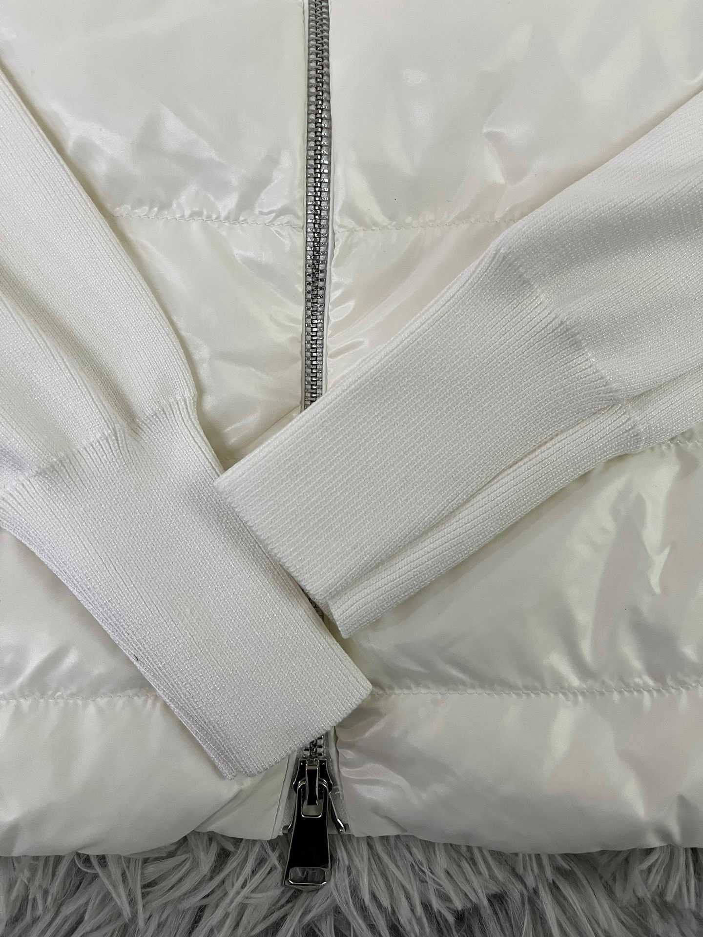 Parka's 2023 Nieuwe 90 Witte Eendendons Pak voor Dames Senior Wol Gebreid Paneel Warmte en Slim Fit Naar buiten Modieus Gm6s