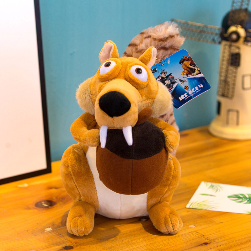 أنيمي بالجملة Ice Age Plush Toys Mammoth Squirrel Sloth Saber-Tithed Tiger للأطفال.