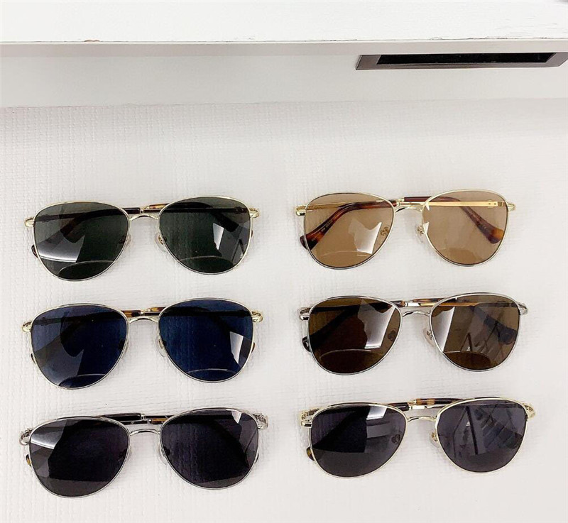 نظارات شمسية جديدة تصميم الأزياء 1419S الإطار المعدني بسيط وشهير خفيف الوزن مريح في الهواء الطلق UV400 حماية نظارات