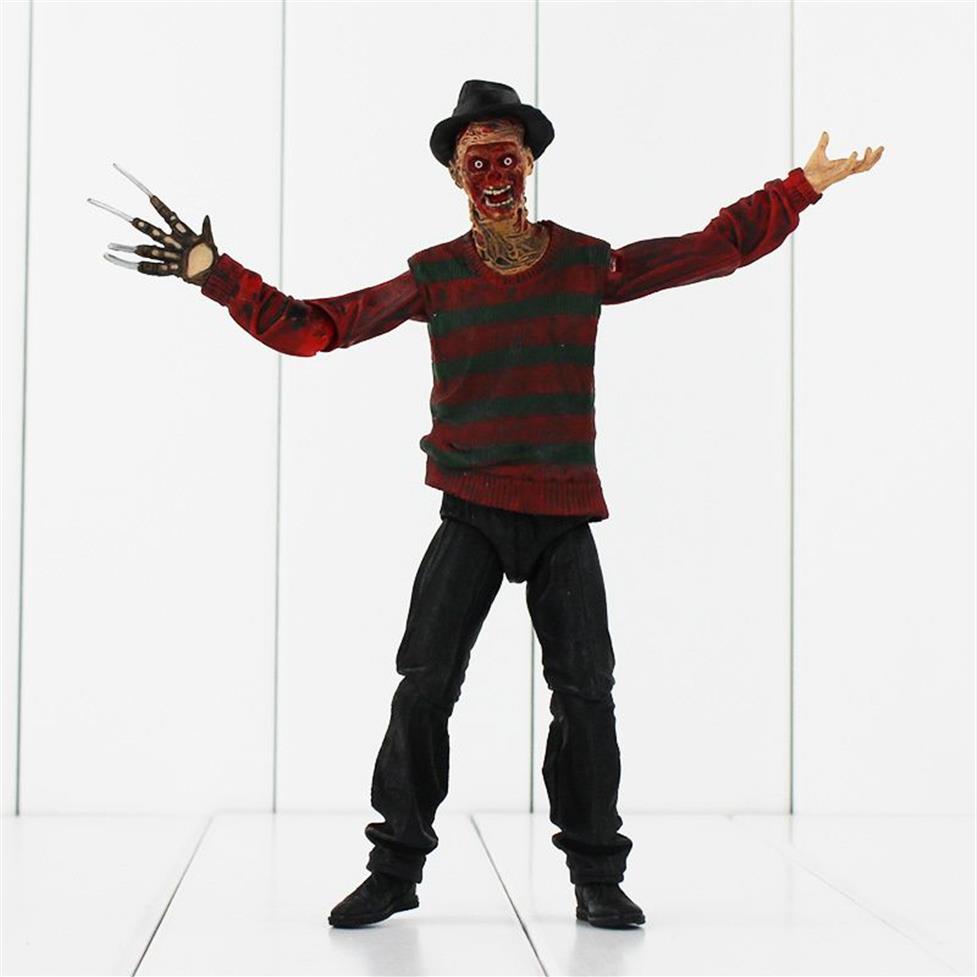 19 cm Neca Horror Film A Nightmare On Elm Street Freddy Krueger 30th Pvc Action Figure Model Toys Doll C190415012054