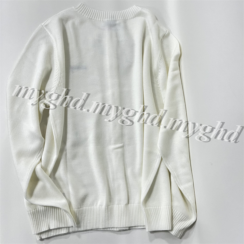 المرأة ذات الجودة المتميزة للملابس المحبوكة ، حجم السحب ، SML Beige White Sweatshirts مع حقيبة الغبار 25593