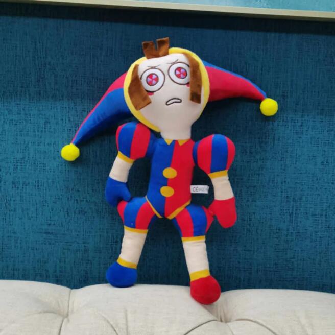 JUL Gift Doll Den fantastiska digitala cirkusplyschleken clown fyllda leksaker tecknad plysch leksaker