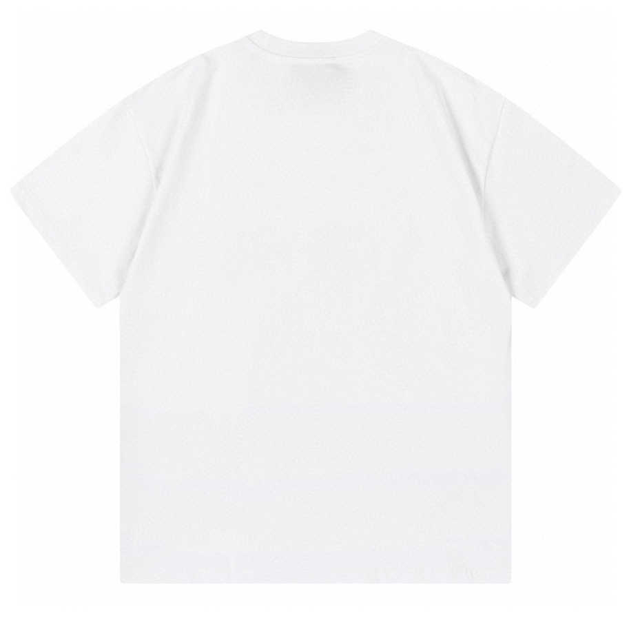 Maglietta di alta qualità delle nuove donne 2023 La versione corretta della maglietta unisex rilassata girocollo stampata della famiglia di tendenza estiva