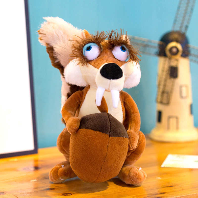 أنيمي بالجملة Ice Age Plush Toys Mammoth Squirrel Sloth Saber-Tithed Tiger للأطفال.