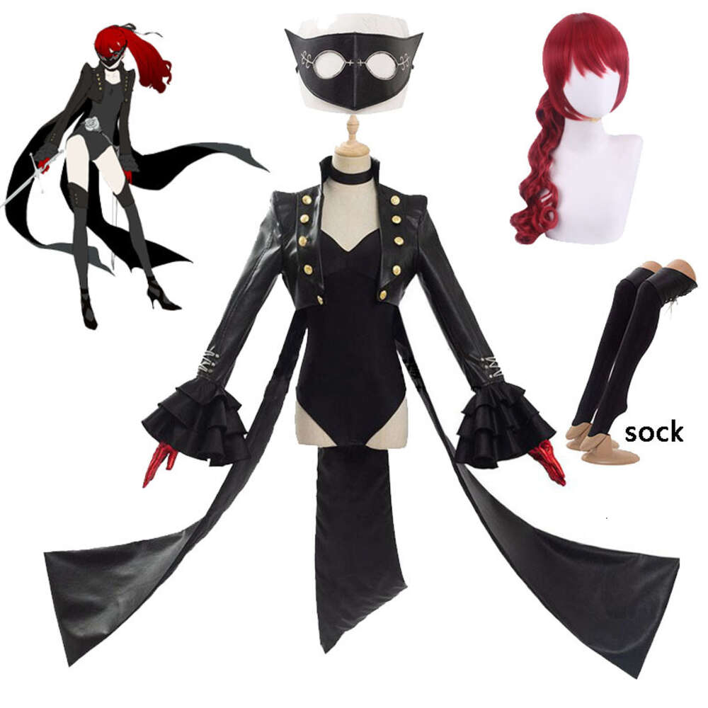 Persona The Royal Yoshizawa Kasumi Cosplay Costume Phantom Thief Uniform Suit Bodysuit And Mask P R Violet Wig Headgear