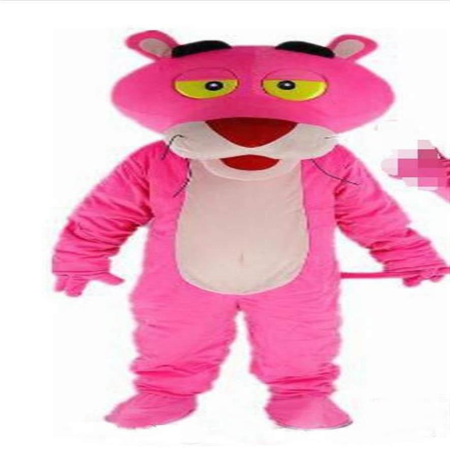 2017 Fabbrica diretta La pantera rosa Costume della mascotte del fumetto Formato adulto Vestito operato vestito operato EPE testa costume di carnevale part239A